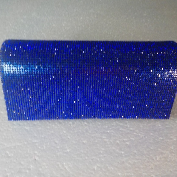 BLUE EVENING SPARKLY BAG - Picture 2 of 8